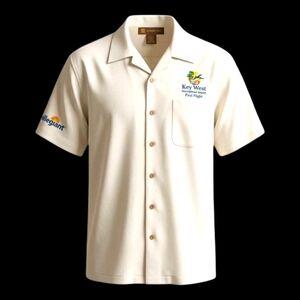 Harriton Men's XL Key West International Airport Allegiant Shirt Rayon Blend